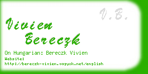 vivien bereczk business card